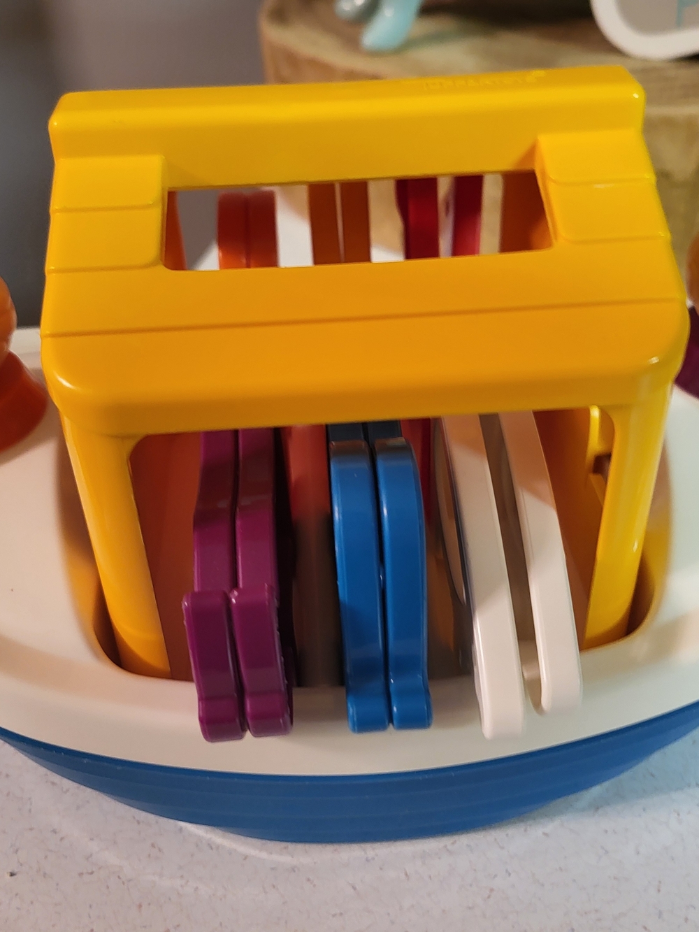 Vintage Tupperware Tupper Toys Noahs Ark Bathtub Toy 6